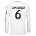 Maillot de Foot Real Madrid Camavinga 6 Tenue Domicile 2024/25 Manche Longue