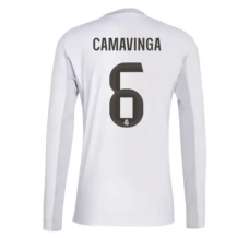 Maillot de Foot Real Madrid Camavinga 6 Tenue Domicile 2025/26 Manche Longue