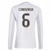 Maillot de Foot Real Madrid Camavinga 6 Tenue Domicile 2025/26 Manche Longue