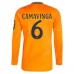 Maillot de Foot Real Madrid Camavinga 6 Tenue Extérieur 2024/25 Manche Longue
