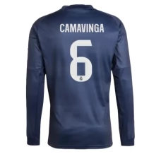 Maillot de Foot Real Madrid Camavinga 6 Tenue Extérieur 2025/26 Manche Longue