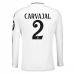 Maillot de Foot Real Madrid Carvajal 2 Tenue Domicile 2024/25 Manche Longue