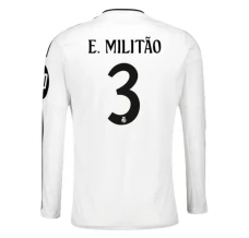 Maillot de Foot Real Madrid E.Militao 3 Tenue Domicile 2024/25 Manche Longue