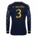 Maillot de Foot Real Madrid E. Militao 3 Tenue Extérieur 2023/24 Manche Longue