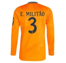 Maillot de Foot Real Madrid E.Militao 3 Tenue Extérieur 2024/25 Manche Longue