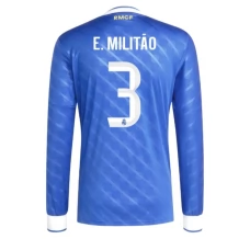 Maillot de Foot Real Madrid E.Militão 3 Tenue Third 2025/26 Manche Longue
