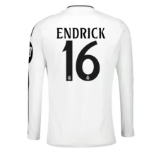 Maillot de Foot Real Madrid Endrick 16 Tenue Domicile 2024/25 Manche Longue