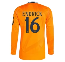 Maillot de Foot Real Madrid Endrick 16 Tenue Extérieur 2024/25 Manche Longue
