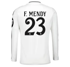 Maillot de Foot Real Madrid F.Mendy 23 Tenue Domicile 2024/25 Manche Longue