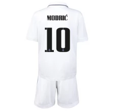 Maillot de Foot Real Madrid Modrić 10 Enfant Tenue Domicile 2022/23
