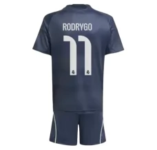 Maillot de Foot Real Madrid Rodrygo 11 Enfant Tenue Extérieur 2025/26