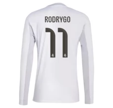 Maillot de Foot Real Madrid Rodrygo 11 Tenue Domicile 2025/26 Manche Longue