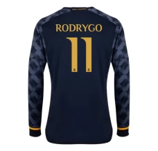 Maillot de Foot Real Madrid Rodrygo 11 Tenue Extérieur 2023/24 Manche Longue