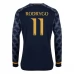 Maillot de Foot Real Madrid Rodrygo 11 Tenue Extérieur 2023/24 Manche Longue Maillot de Foot Real Madrid Rodrygo 11 Tenue Extérieur 2023/24 Manche Longue