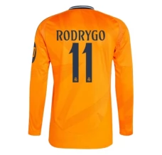 Maillot de Foot Real Madrid Rodrygo 11 Tenue Extérieur 2024/25 Manche Longue