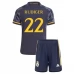 Maillot de Foot Real Madrid Rüdiger 22 Enfant Tenue Extérieur 2023/24