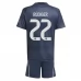 Maillot de Foot Real Madrid Rüdiger 22 Enfant Tenue Extérieur 2025/26