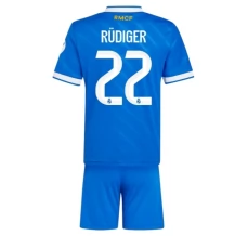 Maillot de Foot Real Madrid Rüdiger 22 Enfant Tenue Third 2025/26