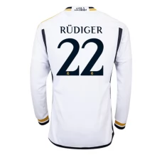 Maillot de Foot Real Madrid Rudiger 22 Tenue Domicile 2023/24 Manche Longue