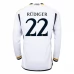 Maillot de Foot Real Madrid Rudiger 22 Tenue Domicile 2023/24 Manche Longue