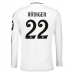 Maillot de Foot Real Madrid Rüdiger 22 Tenue Domicile 2024/25 Manche Longue