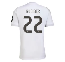 Maillot de Foot Real Madrid Rüdiger 22 Tenue Domicile 2025/26