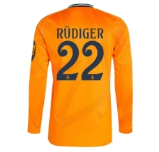 Maillot de Foot Real Madrid Rüdiger 22 Tenue Extérieur 2024/25 Manche Longue