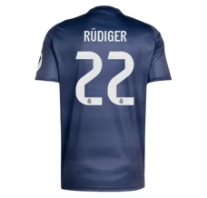 Maillot de Foot Real Madrid Rüdiger 22 Tenue Extérieur 2025/26