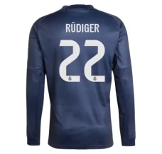 Maillot de Foot Real Madrid Rüdiger 22 Tenue Extérieur 2025/26 Manche Longue