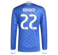Maillot de Foot Real Madrid Rüdiger 22 Tenue Third 2025/26 Manche Longue