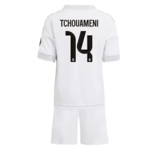 Maillot de Foot Real Madrid Tchouaméni 14 Enfant Tenue Domicile 2025/26