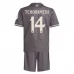 Maillot de Foot Real Madrid Tchouaméni 14 Enfant Tenue Third 2024/25