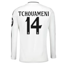 Maillot de Foot Real Madrid Tchouaméni 14 Tenue Domicile 2024/25 Manche Longue