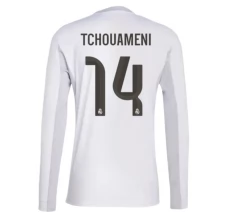 Maillot de Foot Real Madrid Tchouaméni 14 Tenue Domicile 2025/26 Manche Longue
