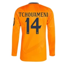 Maillot de Foot Real Madrid Tchouaméni 14 Tenue Extérieur 2024/25 Manche Longue