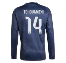 Maillot de Foot Real Madrid Tchouameni 14 Tenue Extérieur 2025/26 Manche Longue Maillot de Foot Real Madrid Tchouameni 14 Tenue Extérieur 2025/26 Manche Longue