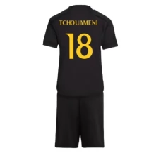 Maillot de Foot Real Madrid Tchouaméni 18 Enfant Tenue Third 2023/24 Maillot de Foot Real Madrid Tchouaméni 18 Enfant Tenue Third 2023/24
