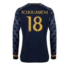 Maillot de Foot Real Madrid Tchouameni 18 Tenue Extérieur 2023/24 Manche Longue