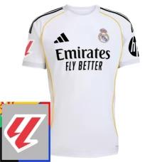 Maillot de Foot Real Madrid Tenue Domicile La Liga Patch 2025/26