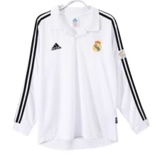 Maillot de Foot Real Madrid Tenue Domicile Retro 2002-03 Manche Longue Maillot de Foot Real Madrid Tenue Domicile Retro 2002-03 Manche Longue