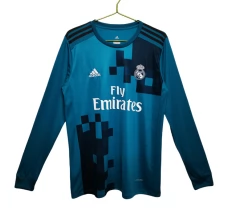 Maillot de Foot Real Madrid Tenue Third Retro 2017-18 Manche Longue