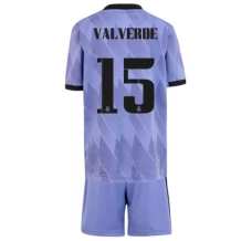 Maillot de Foot Real Madrid Valverde 15 Enfant Tenue Extérieur 2022/23