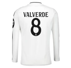Maillot de Foot Real Madrid Valverde 8 Tenue Domicile 2024/25 Manche Longue