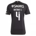 Maillot de Foot SL Benfica Antonio S. 4 Tenue Extérieur 2023/24