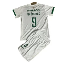Maillot de Foot Sporting CP Gyökeres 9 Enfant Tenue Extérieur 2024/25