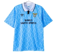 Maillot de Foot SS Lazio Tenue Domicile Retro 1991-92