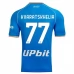 Maillot de Foot SSC Napoli Kvaratskhelia 77 Tenue Domicile 2023/24
