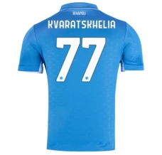 Maillot de Foot SSC Napoli Kvaratskhelia 77 Tenue Domicile 2024/25