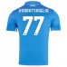 Maillot de Foot SSC Napoli Kvaratskhelia 77 Tenue Domicile 2024/25