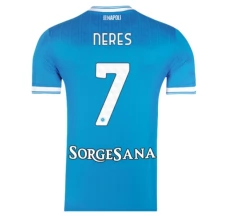 Maillot de Foot SSC Napoli Neres 7 Tenue Domicile 2025/26